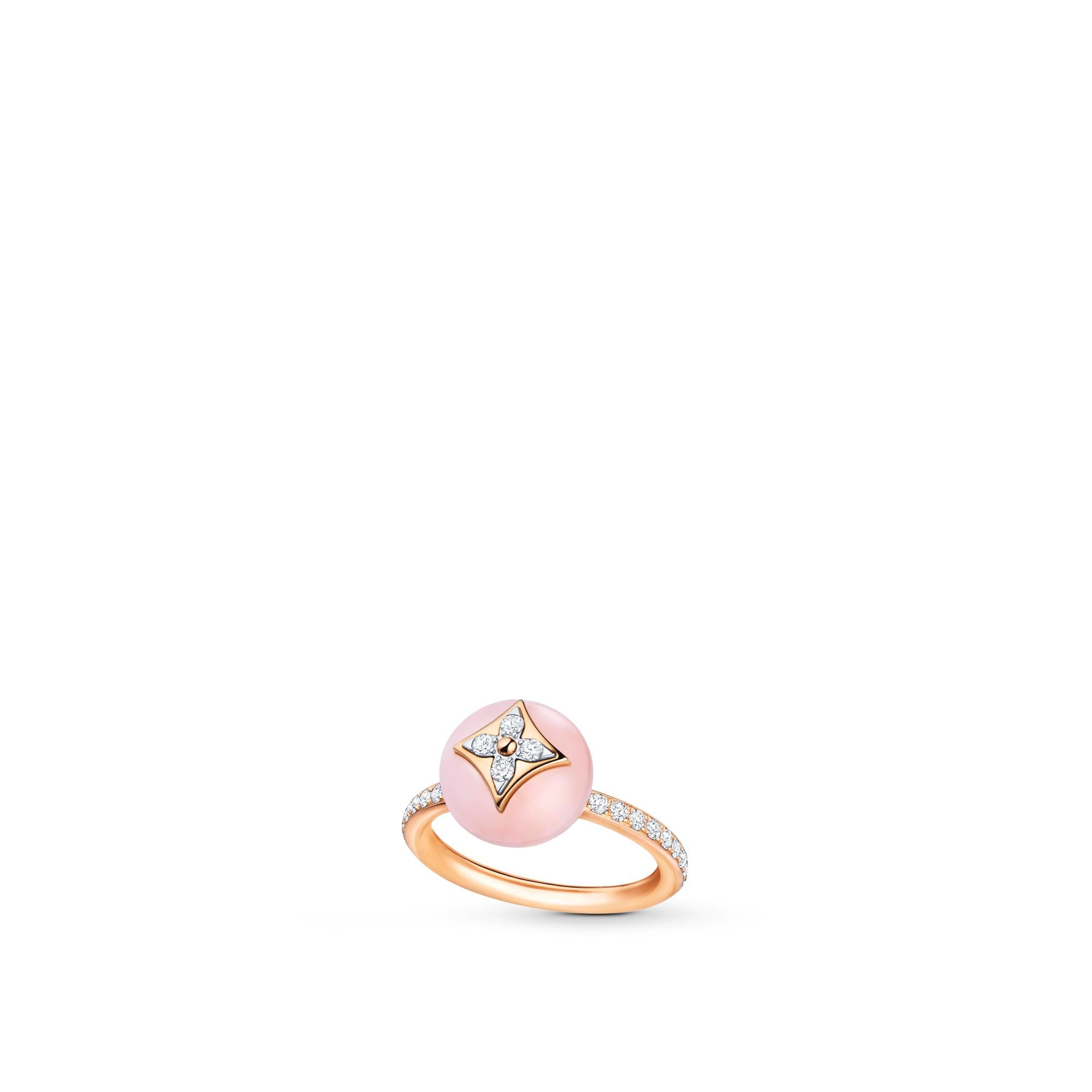 Gold on sale pink ring